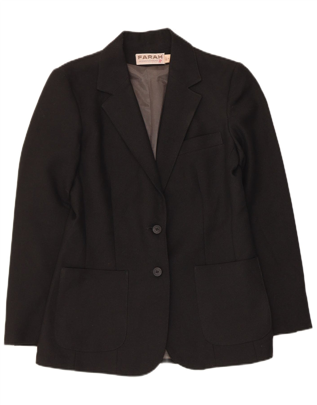 Farah Damen 2-Knopf-Blazerjacke UK 6 XS Schwarz