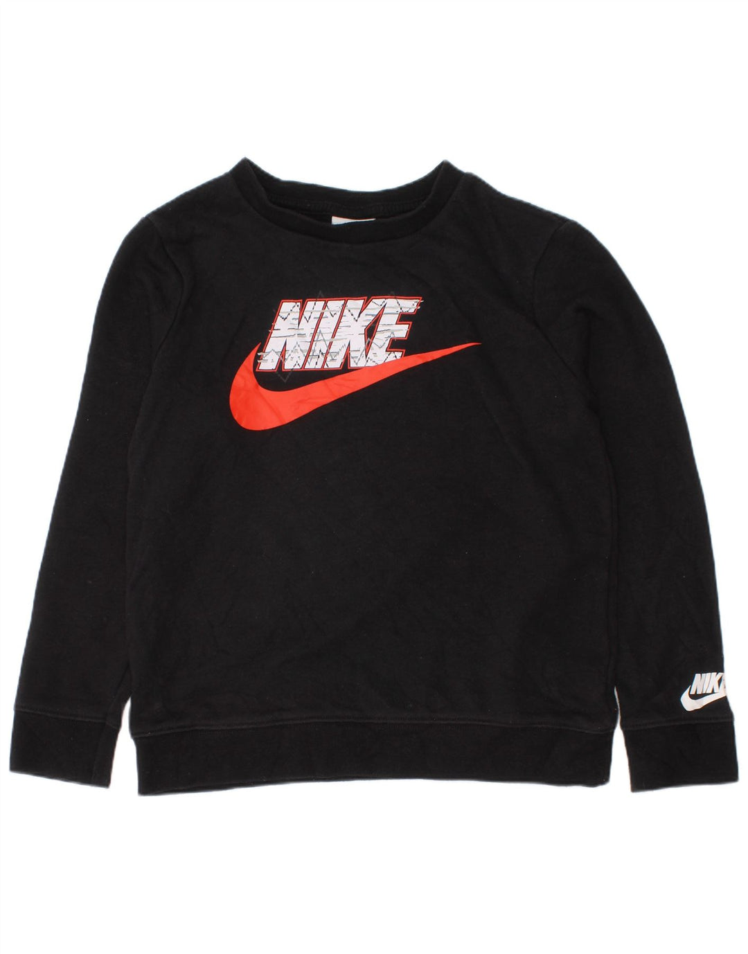 NIKE Jungen-Sweatshirt mit Grafik, 6–7 Jahre, Größe L, Schwarz