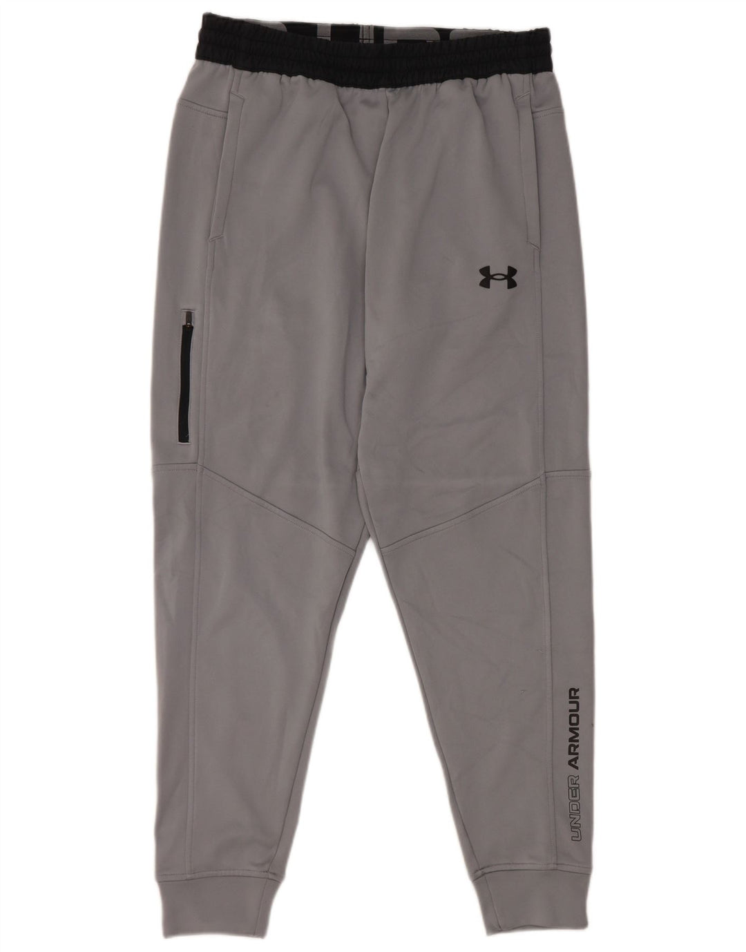 Under Armour Herren-Trainingshose mit Grafik, Größe L, Grau, Farbblock