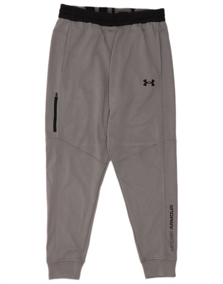 Under Armour Herren-Trainingshose mit Grafik, Größe L, Grau, Farbblock