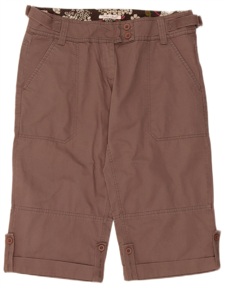 White Stuff Damen Bermuda Chino Shorts UK 12 Medium W32 Braune Baumwolle