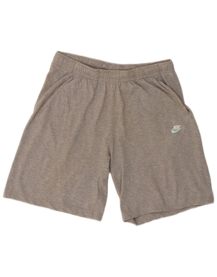 Nike Herren-Sportshorts, große, grau gefleckte Baumwolle