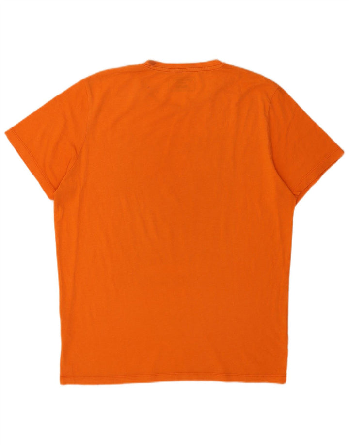 Jack & Jones Herren-T-Shirt mit normaler Passform, Grafik, Größe L, Orange