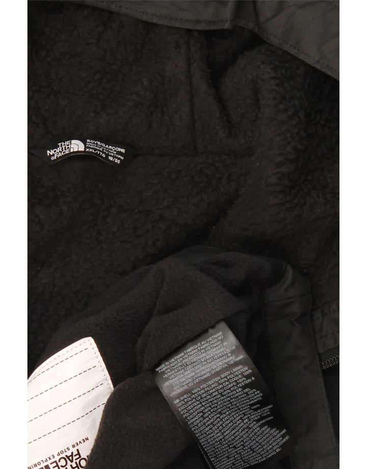 THE NORTH FACE Jungen-Windbreakerjacke mit Kapuze, 15–16 Jahre, 2XL, Schwarz