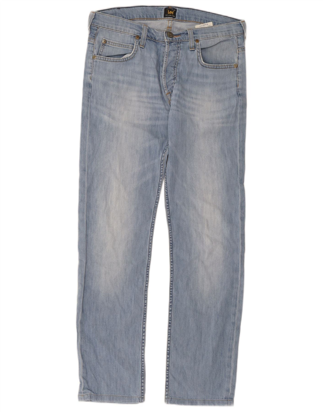 Lee Damen Slim Jeans W31 L34 Blaue Baumwolle