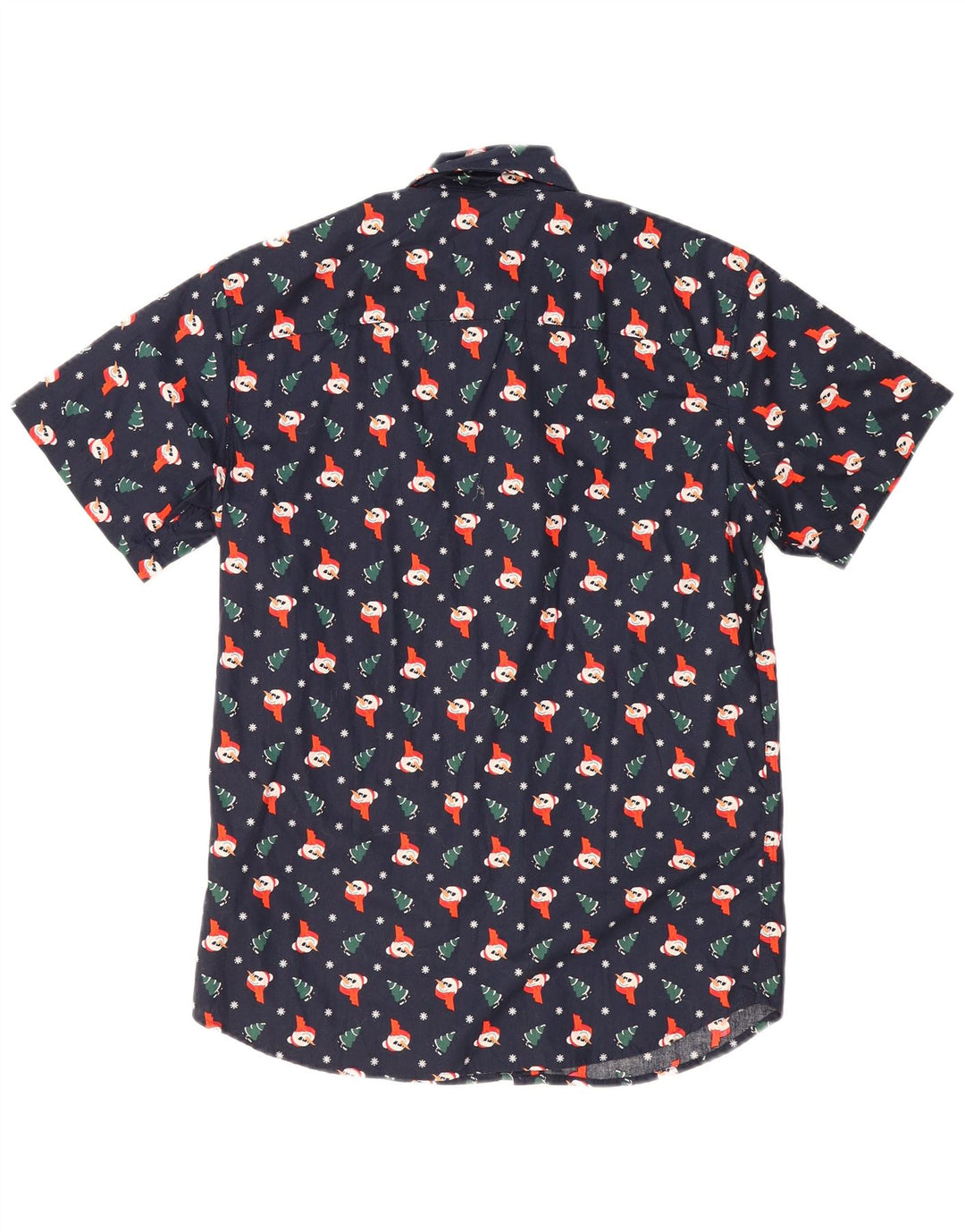 Jack & Jones Herren-Hemd mit abstraktem Muster, klein, Marineblau, Weihnachten