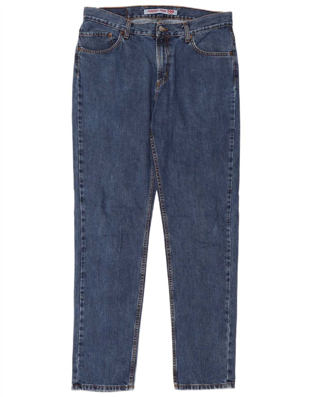 CARRERA Herren 700 Straight Jeans W36 L33 Blaue Baumwolle
