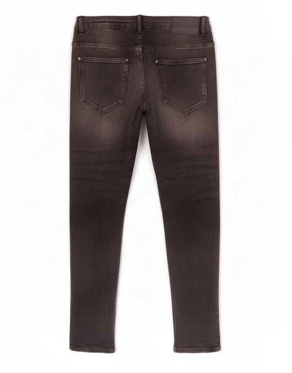 Zara Herren Distressed Skinny Jeans EU 42 Large W32 L32 Schwarze Baumwolle