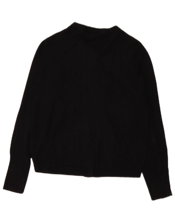 Marks & Spencer Damen-Cardigan-Pullover UK 14 Mittelschwarze Viskose