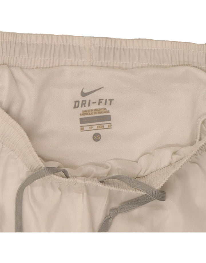 NIKE Womens Dri Fit Sport Shorts UK 6 XS  White Polyester Vintage Nike and Second-Hand Nike from Messina Hembry 