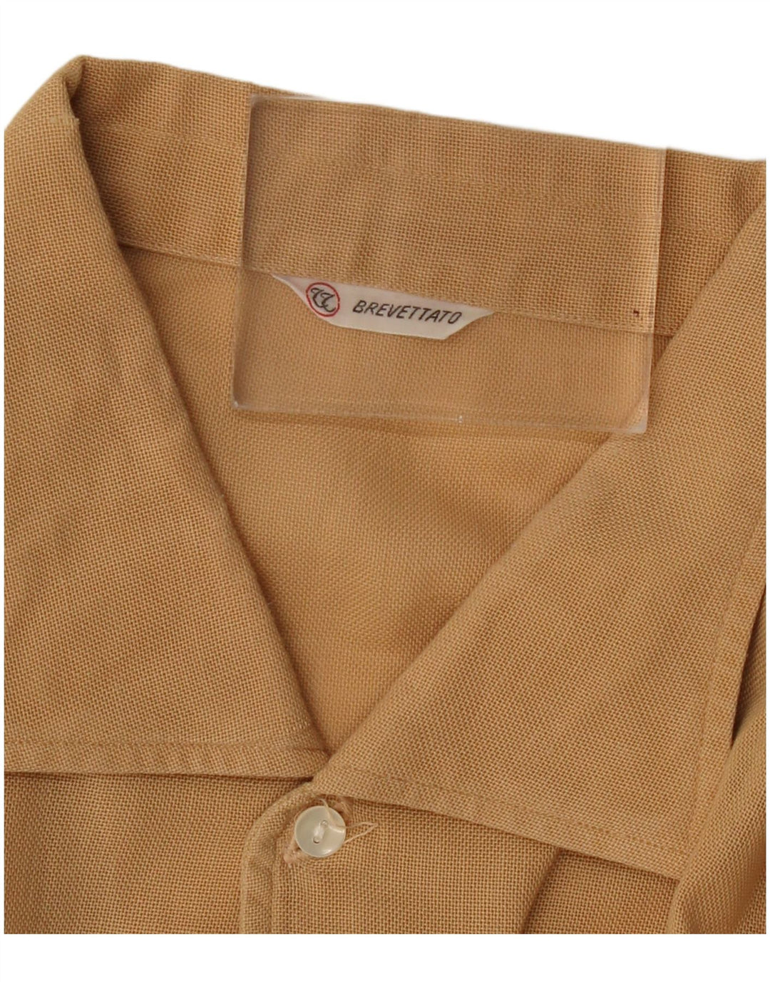 Vintage Herren Kurzarmshirt XL Beige