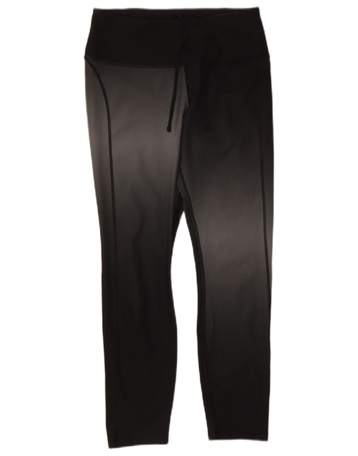 Nike Damen Dri Fit Crop Leggings UK 12 Medium Schwarz Polyester