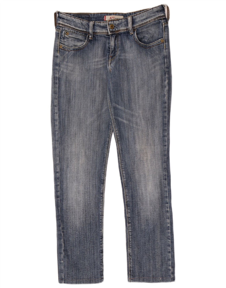 Levi's Damen 571 Slim Jeans W31 L28 Blaue Baumwolle