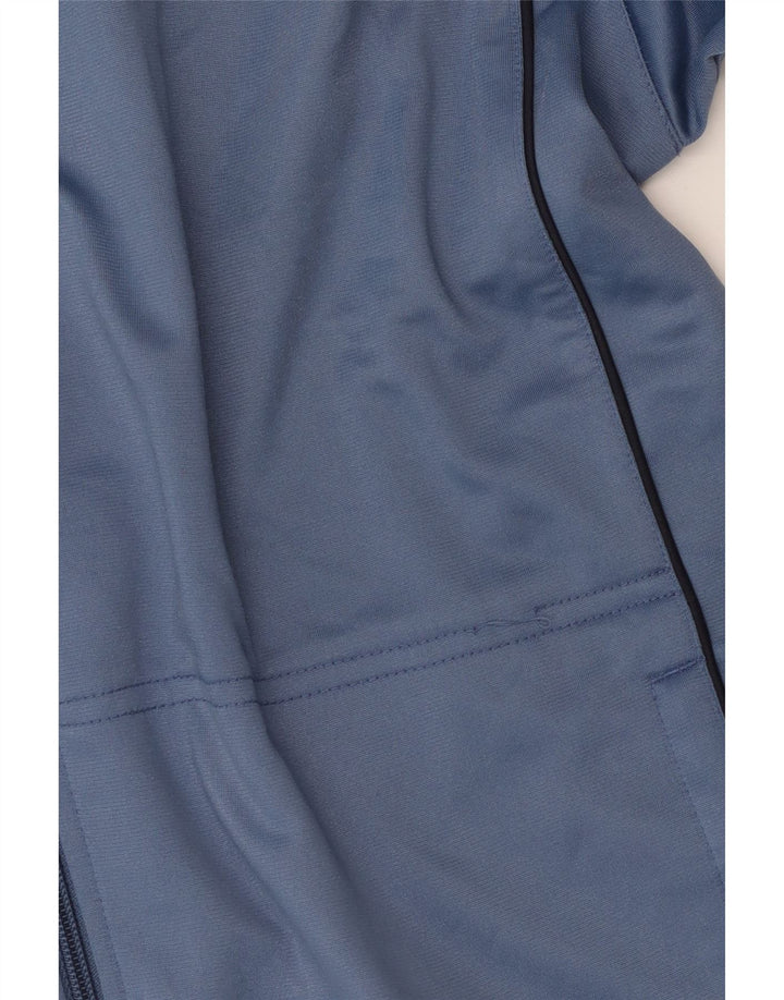 LOTTO Herren-Trainingsanzug-Oberteil, Jacke, groß, blaues Farbblock-Polyester