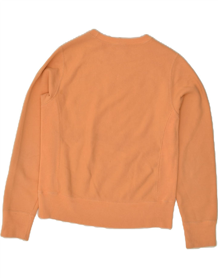 CHAMPION Womens Reverse Weave Graphic Sweatshirt Jumper UK 6 XS Orange | Vintage Champion | Thrift | Second-Hand Champion | Used Clothing | Messina Hembry 