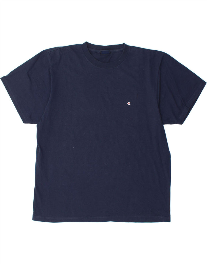 CHAMPION Mens T-Shirt Top XL Navy Blue Vintage Champion and Second-Hand Champion from Messina Hembry 