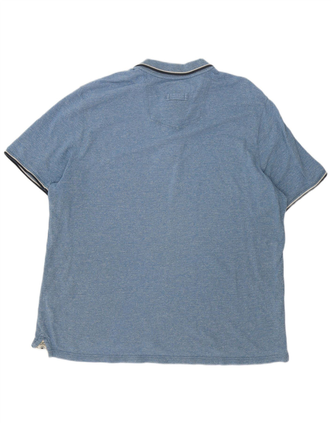 Fat Face Herren-Poloshirt 3XL, blau gestreift, Baumwolle