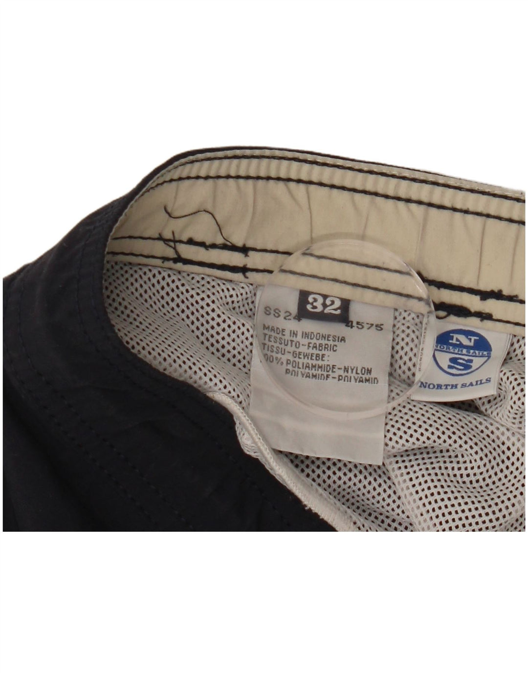 NORTH SAILS Herren-Badeshorts mit Grafik, mittelblau, Polyamid