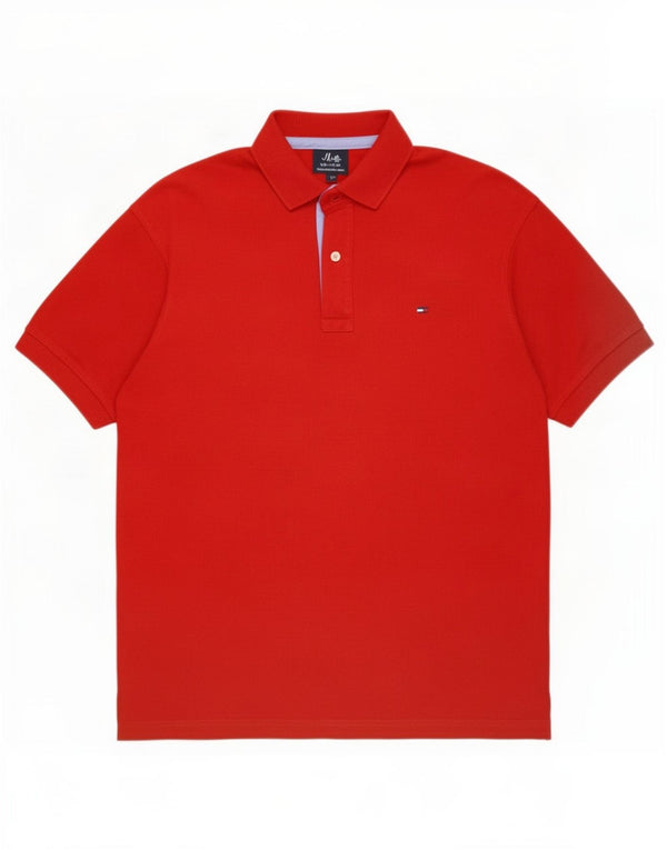Tommy Hilfiger Herren Poloshirt XL Rot