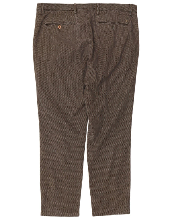 Massimo Dutti Herren Chinohose EU 46 XL W36 L28 Khaki Check