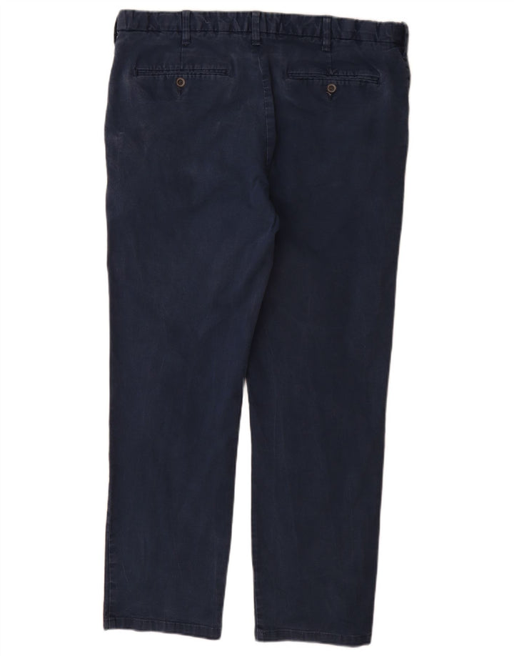 Marks & Spencer Herren-Chinohose mit normaler Passform, W38 L31, marineblaue Baumwolle