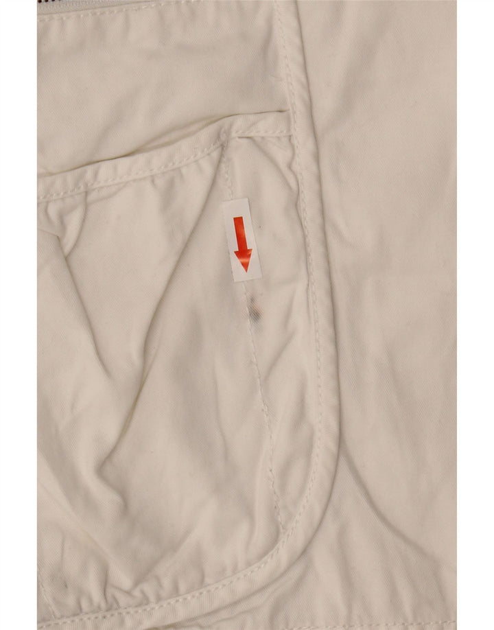 French Connection Herren-Cargoshorts, W36, Größe L, weiße Baumwolle