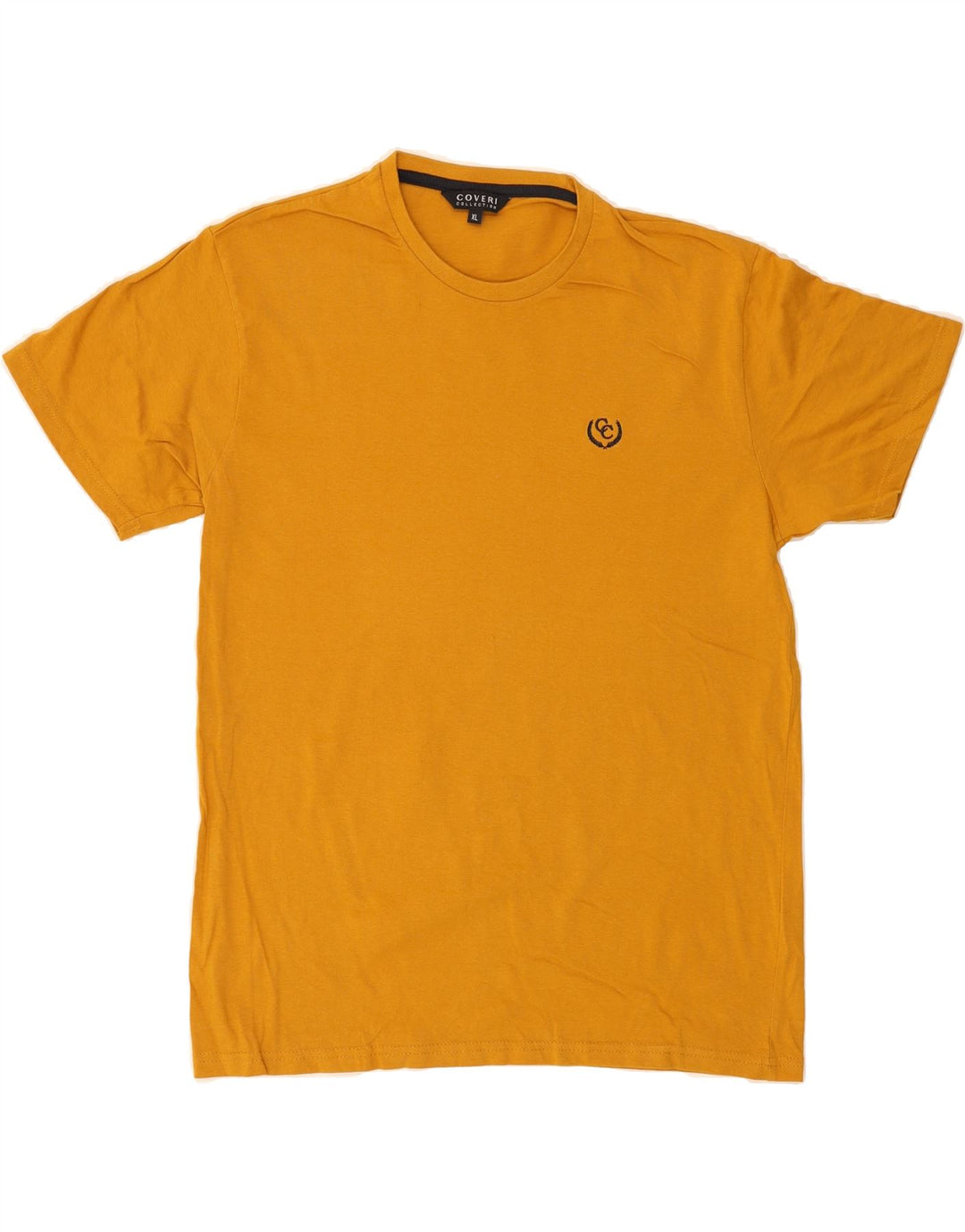 COVERI Mens T-Shirt Top XL Yellow Cotton Vintage Coveri and Second-Hand Coveri from Messina Hembry 