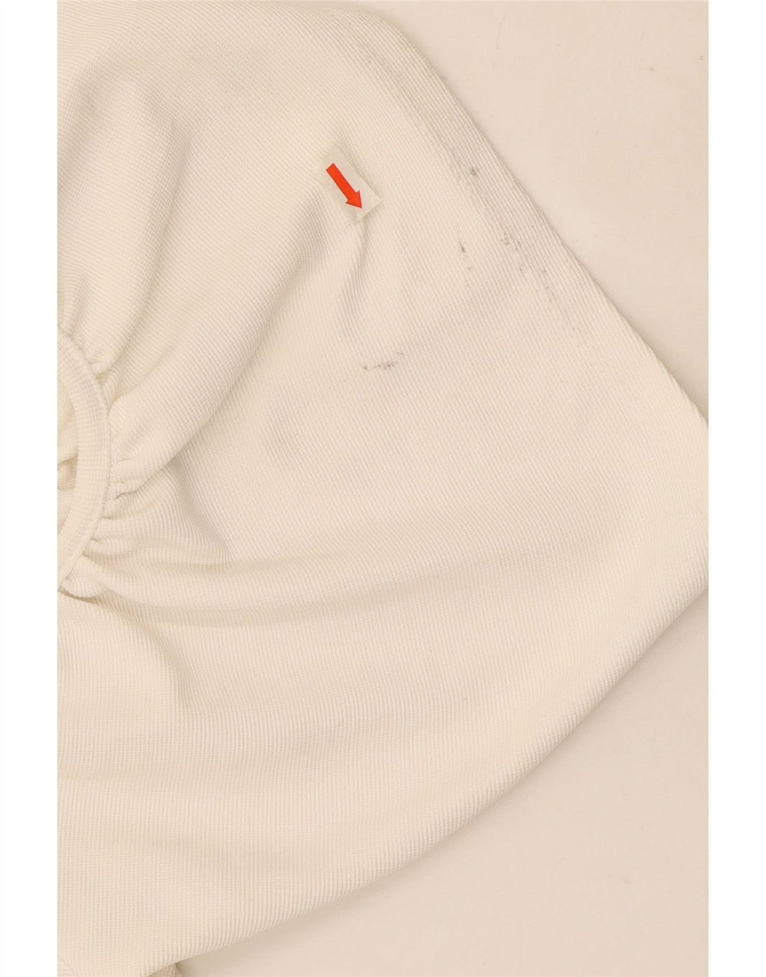 Zara Damen schulterfreies Kleid UK 10 Small Weiß