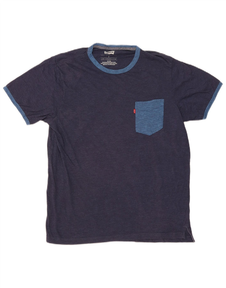 Levi's Herren T-Shirt Top Large Marineblau
