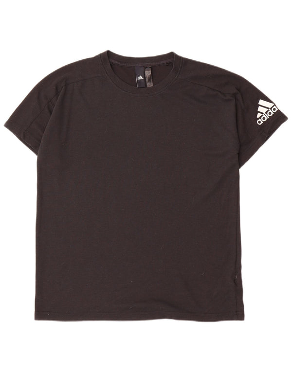 Adidas Herren T-Shirt Top Medium Schwarz Polyester