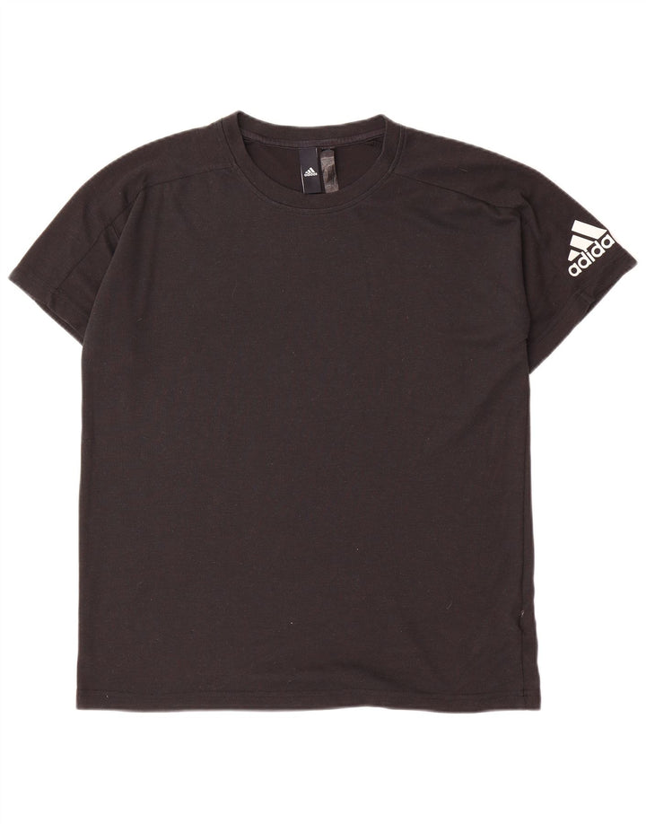 Adidas Herren T-Shirt Top Medium Schwarz Polyester