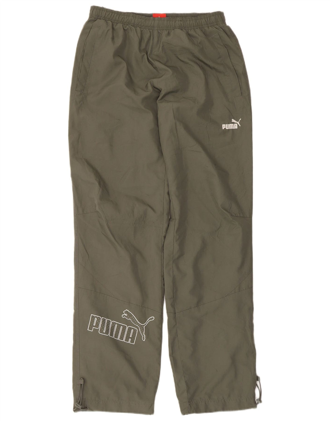 Puma Herren-Trainingshose mit Grafik, Größe S, Khaki, Polyester