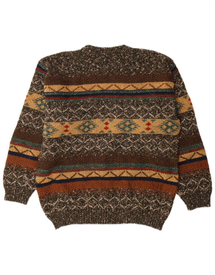 Suspence Herren-Pullover mit Rundhalsausschnitt IT 50 Medium Mehrfarbig Fair Isle