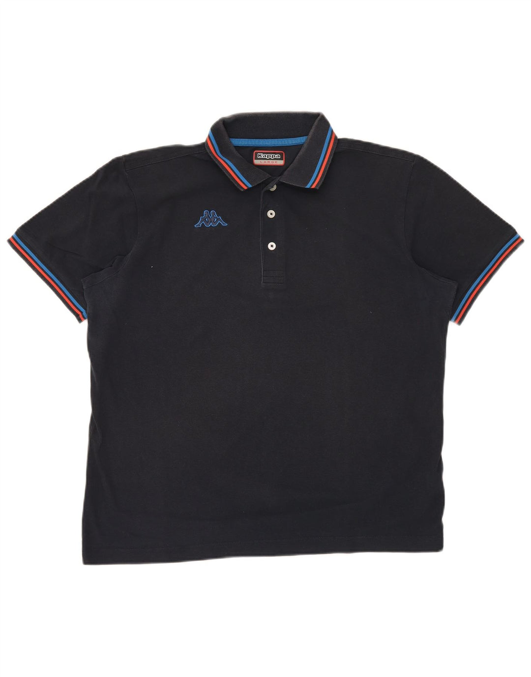 KAPPA Herren-Poloshirt, groß, marineblau, Baumwolle