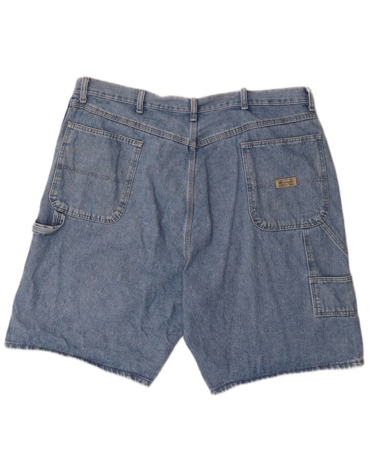 WRANGLER Herren Cargo Denim Shorts W40 XL Blaue Baumwolle