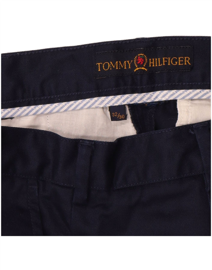 TOMMY HILFIGER Herren gerade Chinohose W32 L30 Marineblau