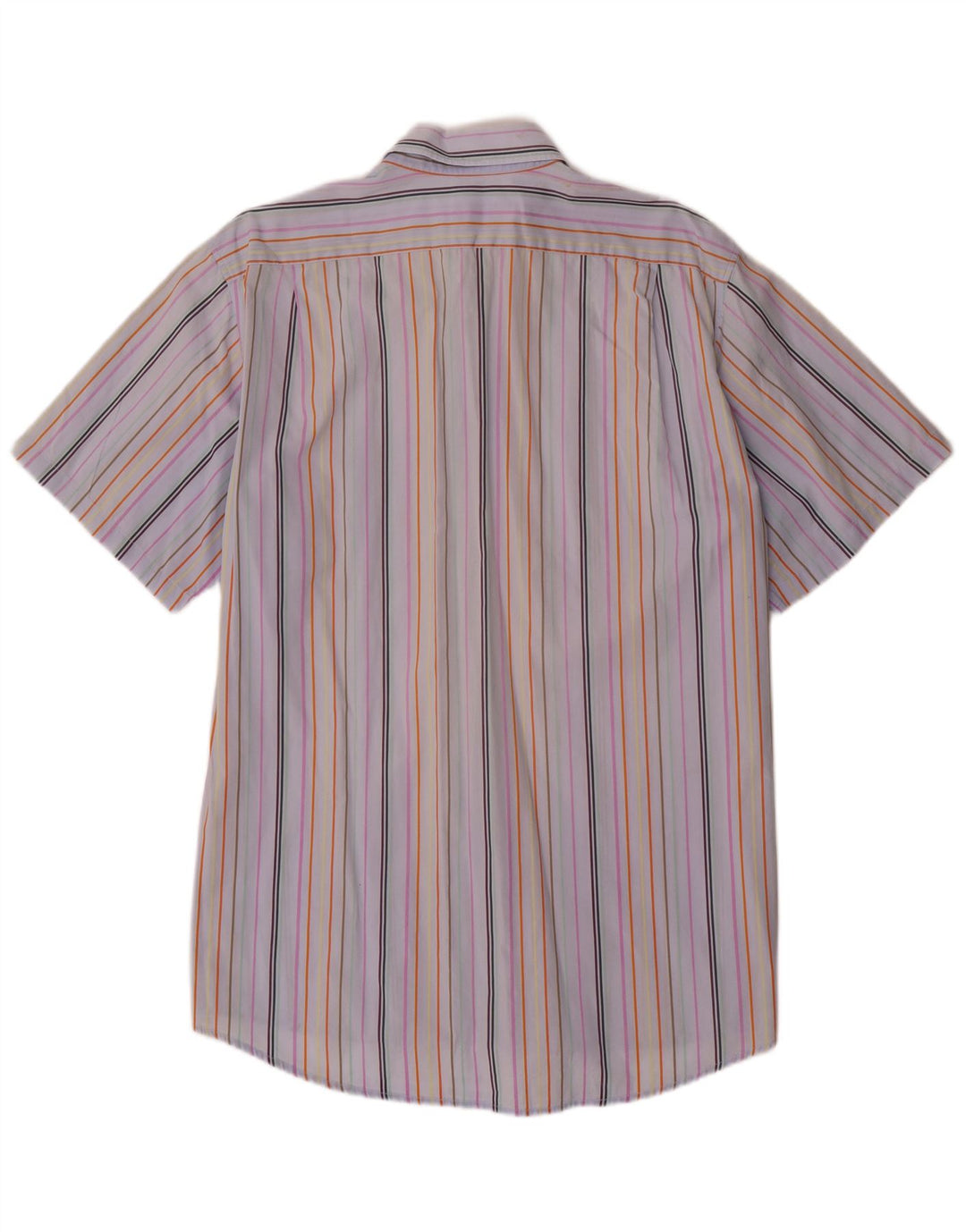 LACOSTE Herren-Kurzarmhemd, Größe 43, groß, mehrfarbig, gestreift, Baumwolle