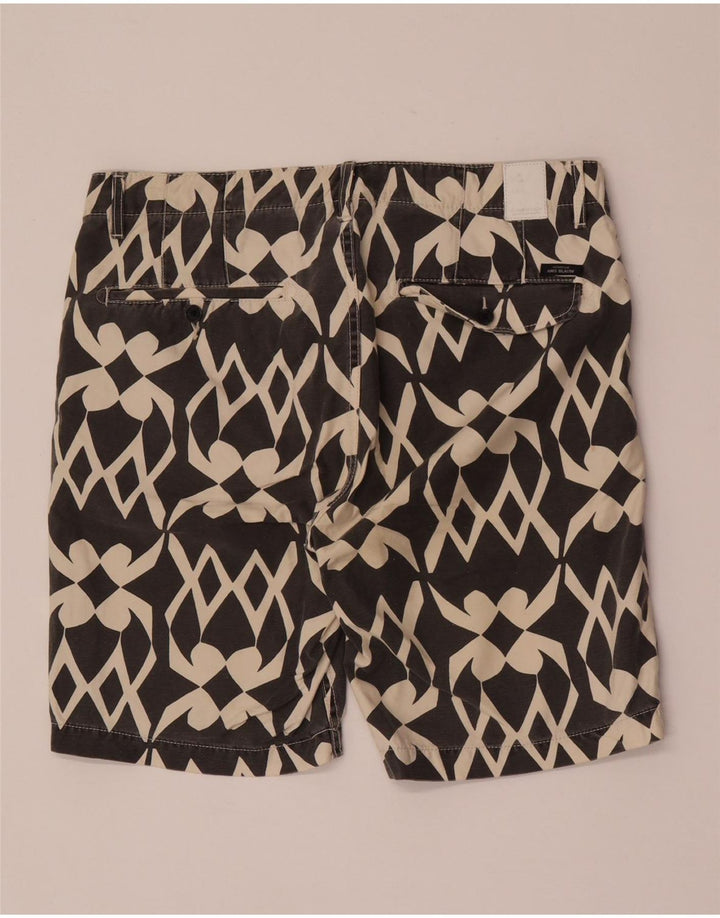 Scotch & Soda Herren Chinoshorts W32 Medium Schwarz Geometrisch