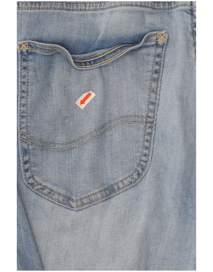 Lee Damen Luke Slim Jeans W31 L32 Blaue Baumwolle