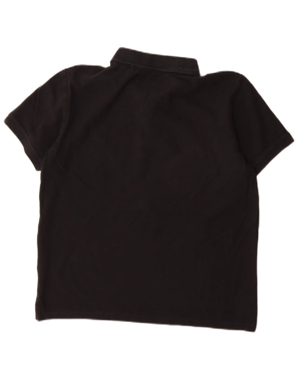 Mustang Herren-Poloshirt aus mittelschwarzer Baumwolle