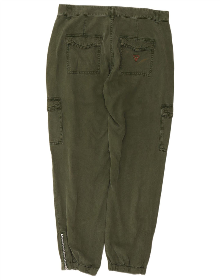 Guess Damen Joggers Cargohose W28 L29 Grün