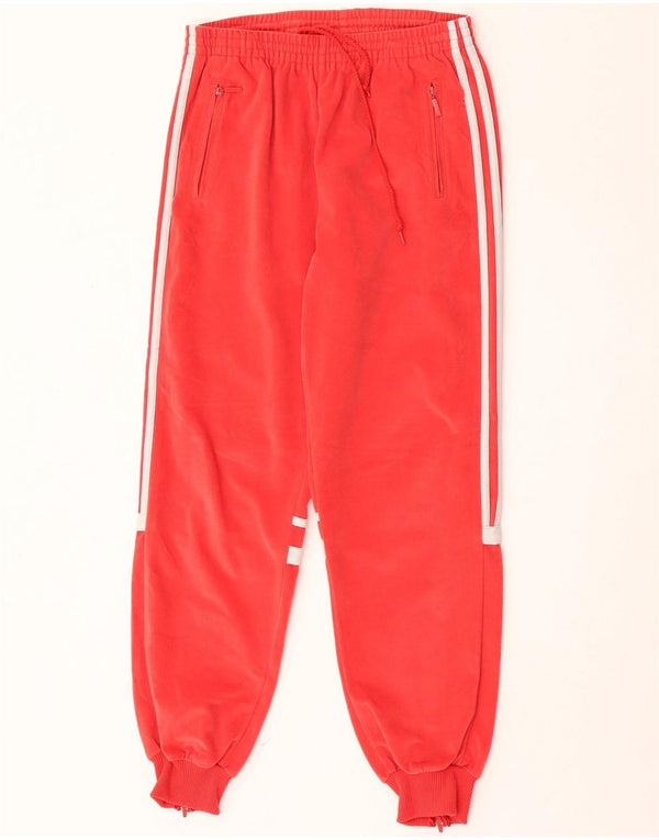 Adidas Samt-Trainingshose für Mädchen, Jogger, 13–14 Jahre, rotes Polyester