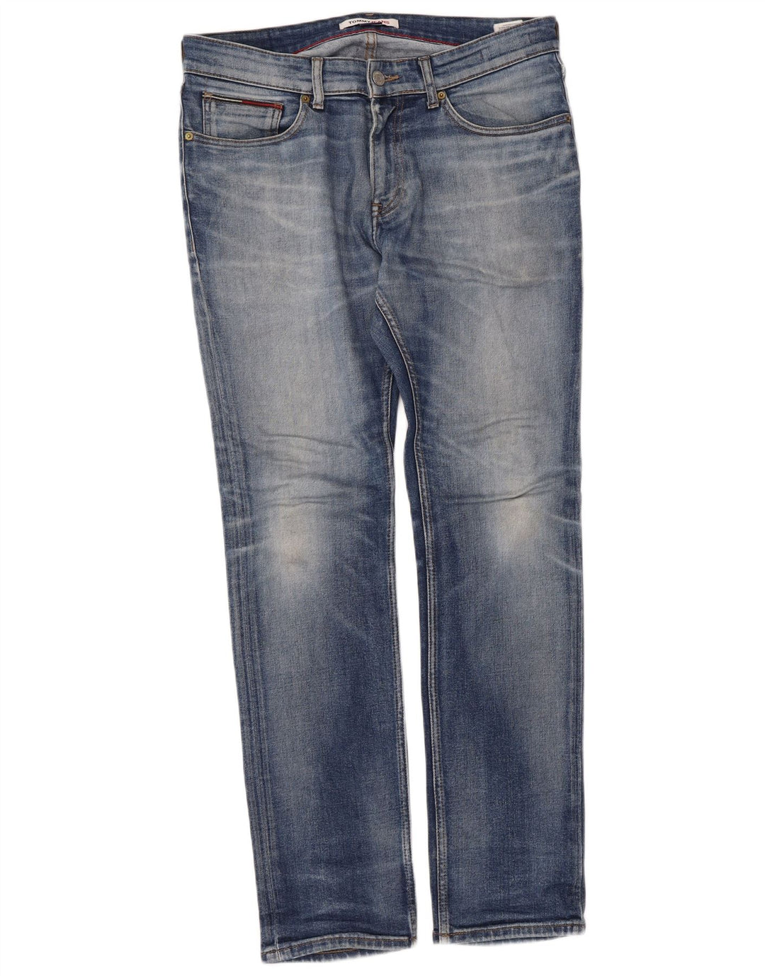 Tommy Hilfiger Herren Slim Jeans W32 L32 Blaue Baumwolle