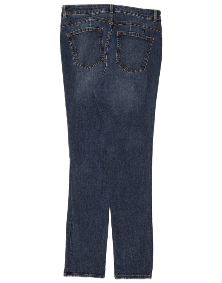Marks & Spencer Damen Regular Slim Jeans UK 12 Medium W30 L28 Blaue Baumwolle