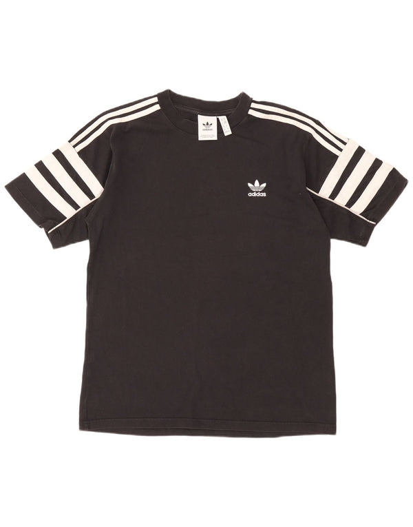 Adidas Herren T-Shirt Top Medium Schwarz Baumwolle
