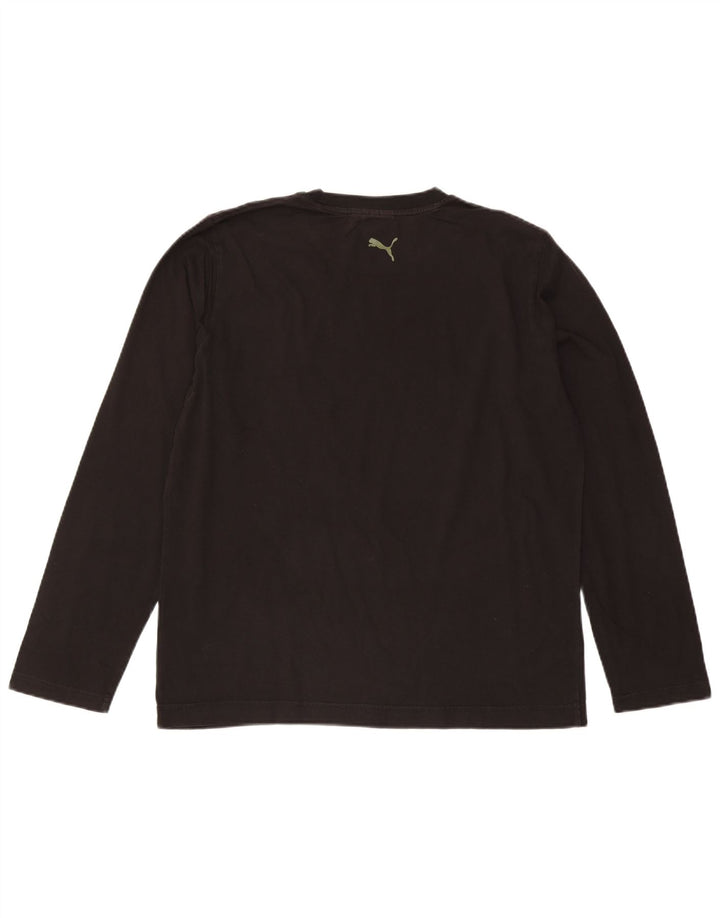 Puma Herren Graphic Top Langarm Large Schwarz