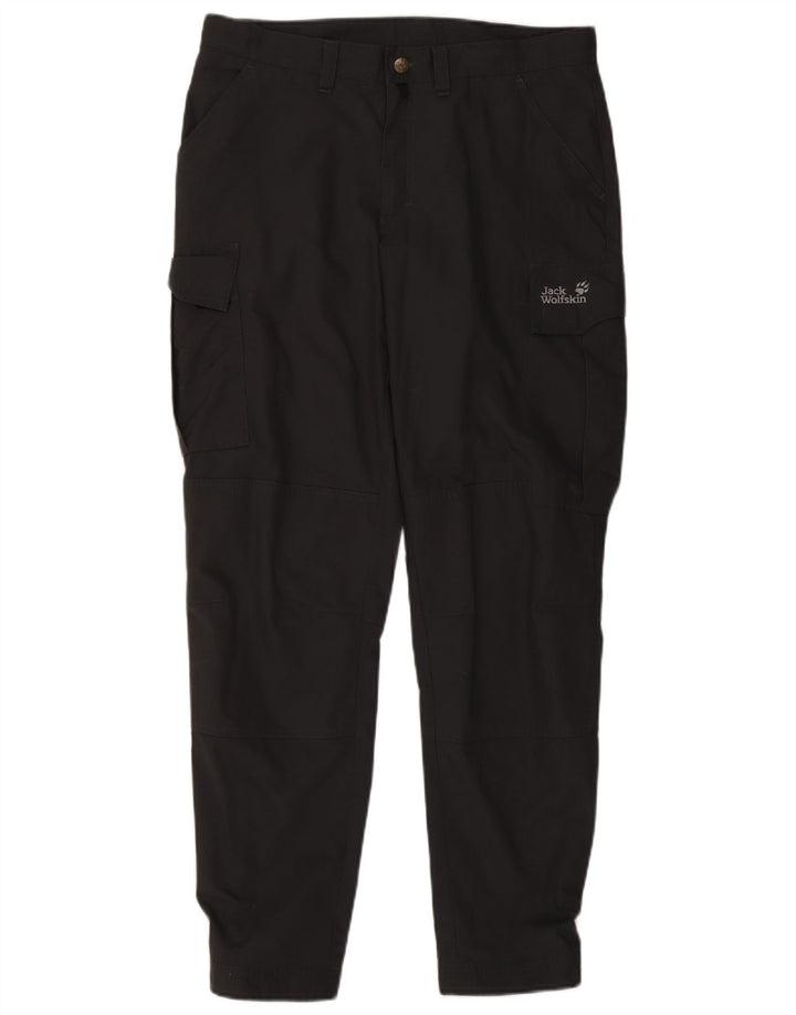 Jack Wolfskin Damen Joggers Cargohose W34 L32 Grau Polyester