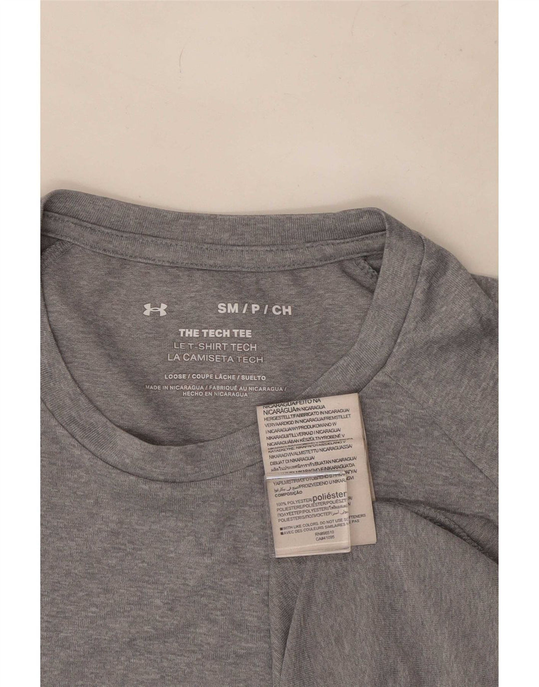 Under Armour Herren T-Shirt Top Small Grau Polyester