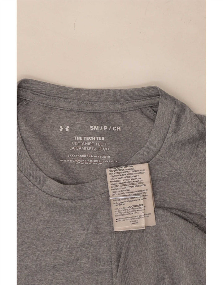 Under Armour Herren T-Shirt Top Small Grau Polyester