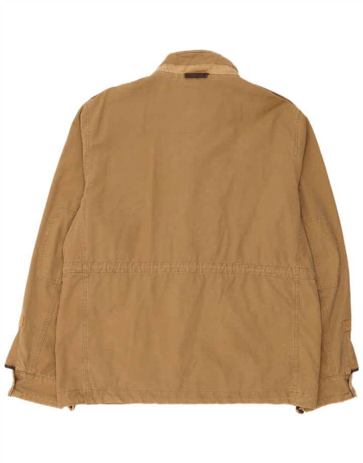 Fat Face Herren Militärjacke UK 40 Large Beige Baumwolle